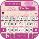 خلفية الكيبورد Pink Chat SMS APK
