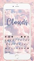 الكيبورد Pink Clouds الملصق