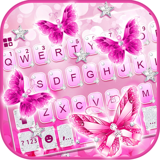 Pink Butterfly 2 主題鍵盤