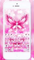 Teclado Pink Butterfly 2 Cartaz