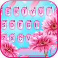 Pink Daisy Tema de teclado