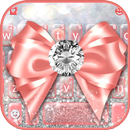 Pink Diamond Bow Keyboard Them APK