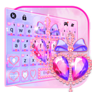 Тема для клавиатуры Pink Diamo APK