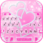 ikon Tema Keyboard Pink Diamond Hea