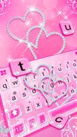 Tema Keyboard Pink Diamond Hea screenshot 1