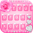 Pink Diamond Rose Keyboard The