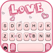 Pink Doodle Love Tastaturhinte