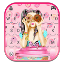 ثيم لوحة المفاتيح Pink Donut G APK