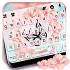 Thème de clavier Pink Floral icône