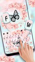 Thème de clavier Pink Floral Affiche