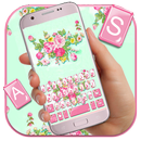 Pink Flower Garden Klavye Tema APK