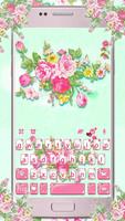 Pink Flower Garden पोस्टर