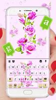 Pink Flowers Affiche