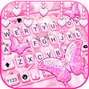 Pink Girly Butterfly Thème APK