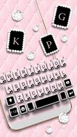 Tema Keyboard Pink Girly Diamo Cartaz