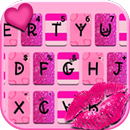 Tema Keyboard Pink Girly Love APK