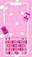 ثيم لوحة المفاتيح Pink Girly L الملصق