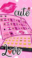ثيم لوحة المفاتيح Pink Girly L تصوير الشاشة 2