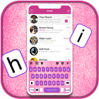 Hình nền bàn phím Pink Girly S biểu tượng