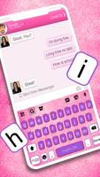 Hình nền bàn phím Pink Girly S ảnh chụp màn hình 1