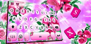 Pink Glamor Roses キーボード