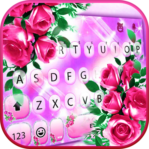 Pink Glamor Roses キーボード