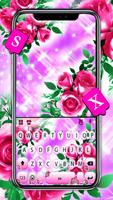 الكيبورد Pink Glamor Roses الملصق