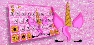 Pink Unicorn Cat Teclado