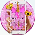 Pink Glisten Unicorn Cat