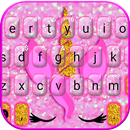 Pink Unicorn Cat 키보드 백그라운드 APK