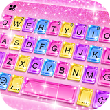 Pink Glitter Crystal icon