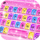 Fond de clavier Pink Glitter C icône