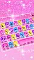 Fond de clavier Pink Glitter C capture d'écran 1
