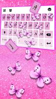 Pink Glitter Butterfly Ekran Görüntüsü 1
