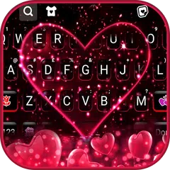 Descargar APK de Pink Glitter Heart 2 Fondo de 