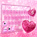 Thème de clavier Pink Glitter  APK