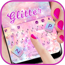 Pink Glitter Swirl Klavye Arka APK