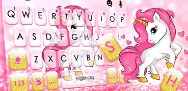 Pink Glitter Unicorn Theme
