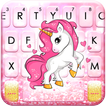 Pink Glitter Unicorn キーボード