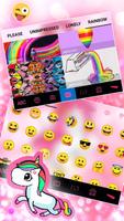 Teclado Pink Glitter Unicorn imagem de tela 3