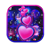 Pink Glow Hearts icon