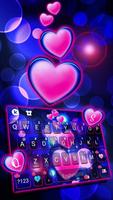 Theme Pink Glow Hearts screenshot 1