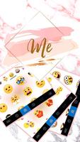 Tema Keyboard Pink Gold Marble imagem de tela 3