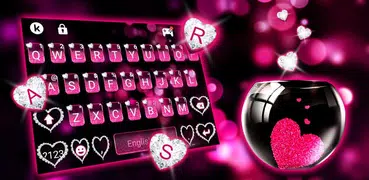 Pink Heart Glass Theme