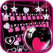 Pink Heart Glass keyboard