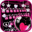 Teclado Pink Heart Glass APK