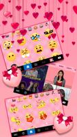 Bàn phím Pink Heart Pearls ảnh chụp màn hình 3