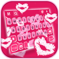 Pink Kiss Keyboard Background