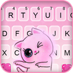 Pink Kitten Keyboard Backgroun