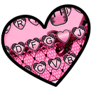ثيم لوحة المفاتيح Pink Lace He APK